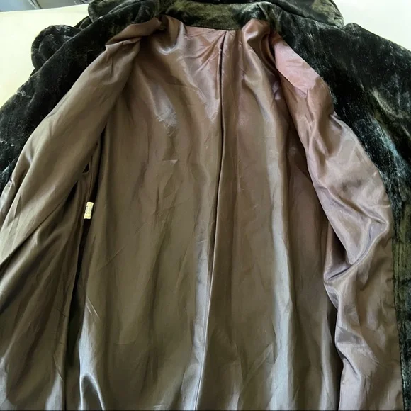 Antique Vintage Edwardian Victorian Black Velvet Opera Swing Coat Jacket - Picture 8 of 12